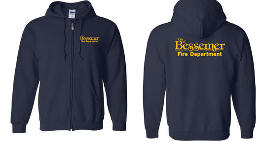 Bessemer - 8oz Gildan Hoodie (Officer City Logo, Heavy Rescue, Local 980 & All Stations)