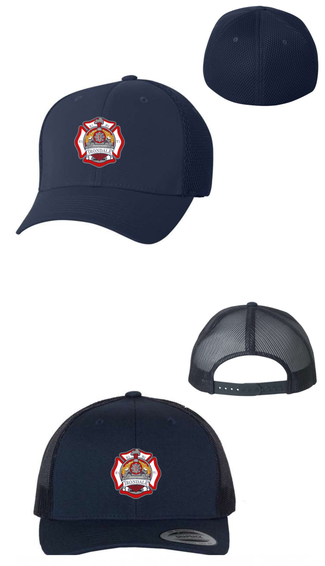 Irondale Fire: Hats, Beanie, Bucket Hat, Bags, Tumblers, Stickers & Car Tags (All Stations)