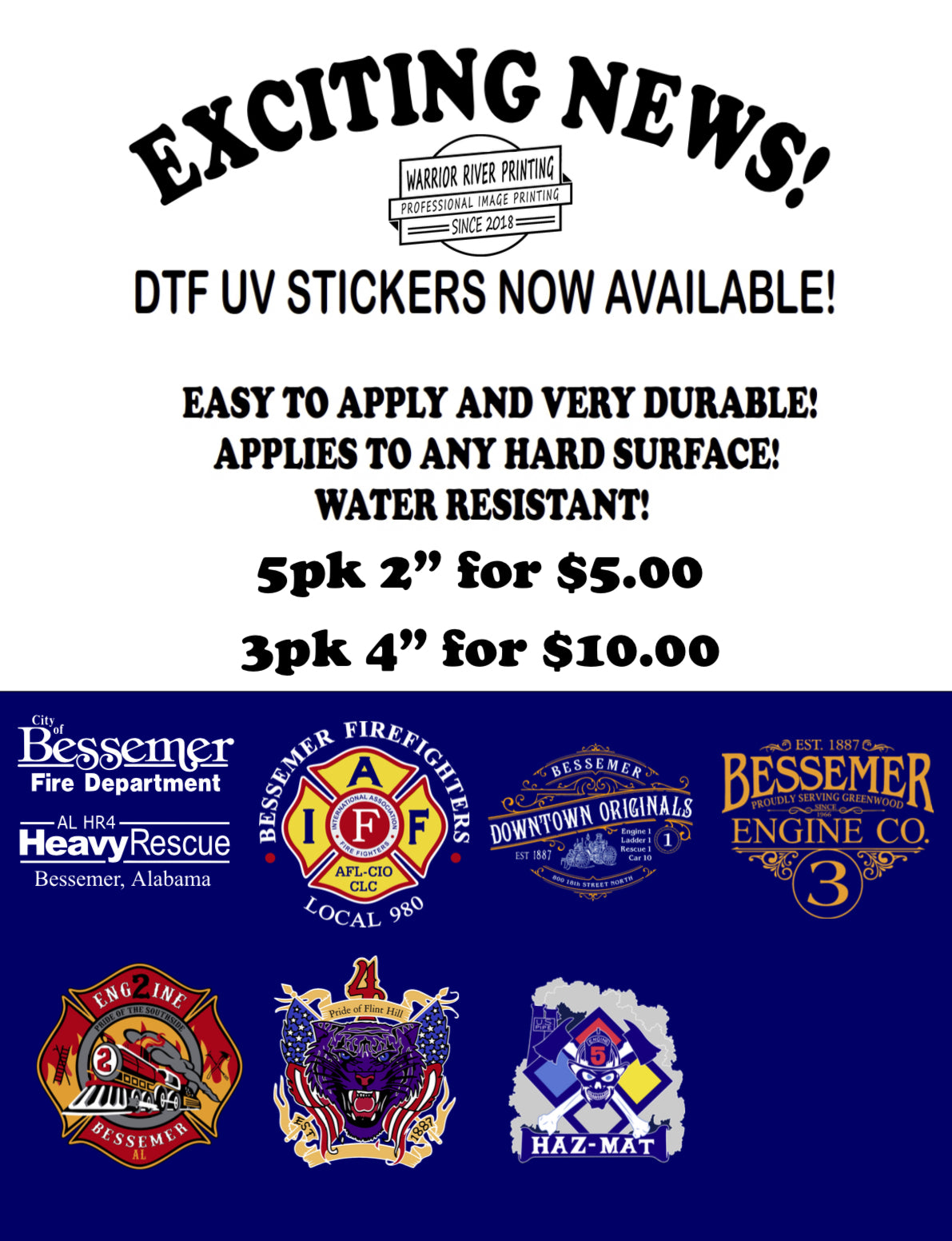 Bessemer: Stickers